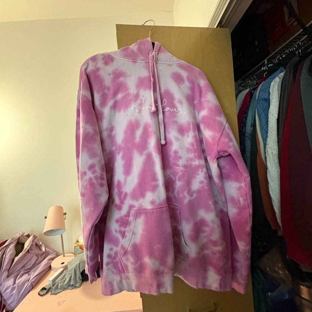 Taylor Swift Pink Tie-Dye LOVER hoodie